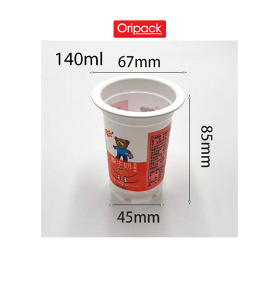 140ml pp plastik bardak yoğurt için folyo kapaklı