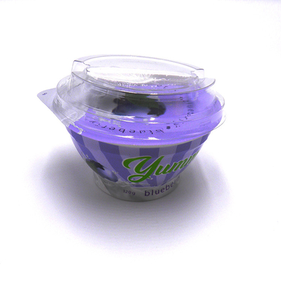 120ml plastik yoğurt ambalaj kapaklı bardaklar gıda sınıfı plastik bardaklar özel plastik bardaklar
