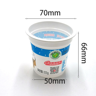 2.75'' Çevre Dostu Plastik Bardaklar 125ml Beyaz Yoğurt Tenceresi Tek Kullanımlık