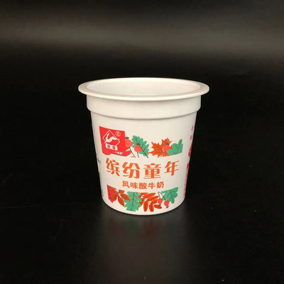 120ml 4oz tek kullanımlık yoğurt kapları alüminyum folyo kapaklı yoğurt kabı