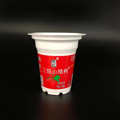 Oripack 250g Tek Kullanımlık Plastik Kahve Fincanları Dondurma Biyobozunur Alu Folyo Kapak