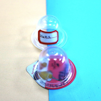 Kare Kabartma Yoğurt Tencere Kapakları Pearlize Bopp Film Geri Dönüşümlü Konteyner Kapağı