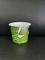 150 ml plastik yoğurt IML baskı alüminyum folyo kapağı ve plastik kapağı ile