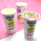 Gıda Sınıfı Kağıt Dondurulmuş Yoğurt Bardakları 3oz 4oz 70mm Üst Çap 100mm Kapak SGS