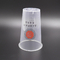 90ml Şeffaf Plastik İçecek Bardakları PP Enjeksiyonlu Sıcak İçecekler İçin Mat H53cm