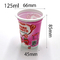 125ml kapaklı yoğurt bardakları tatlılar için gıda sınıfı plastik bardaklar