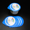 Oripack ODM Mavi Yoğurt Folyo Kapakları Önceden Kesilmiş Isı Yalıtımlı Kapaklar Çevre Koruyucu
