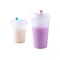 Tek Kullanımlık Şeffaf Buzlu Sütlü Çay Plastik Bardaklar Neme Dayanıklı 360ml 1000ml