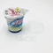 125ml 4oz tek kullanımlık plastik PP gıda sınıfı yoğurt kabı 5g alüminyum folyo kapaklı