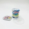 125ml 4oz tek kullanımlık plastik PP gıda sınıfı yoğurt kabı 5g alüminyum folyo kapaklı