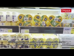 Gıda Depolama için 120g IML Plastik Tek Kullanımlık Yoğurt Kabı 7.1 * 7cm